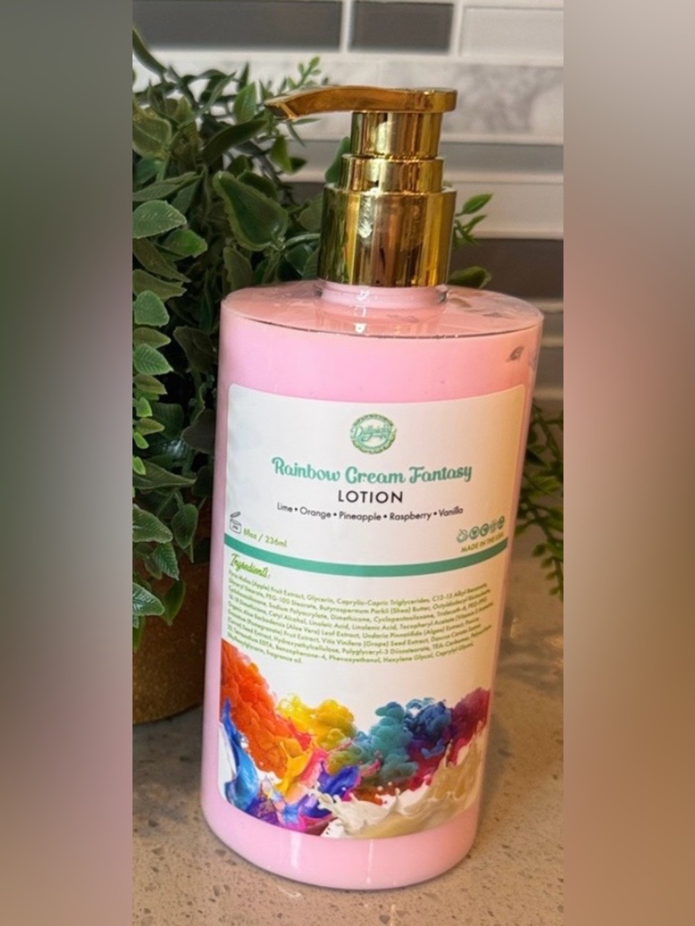 Aminnah/Dillpicky Collab “Rainbow Cream” limited Edition Fantasy Lotion!
